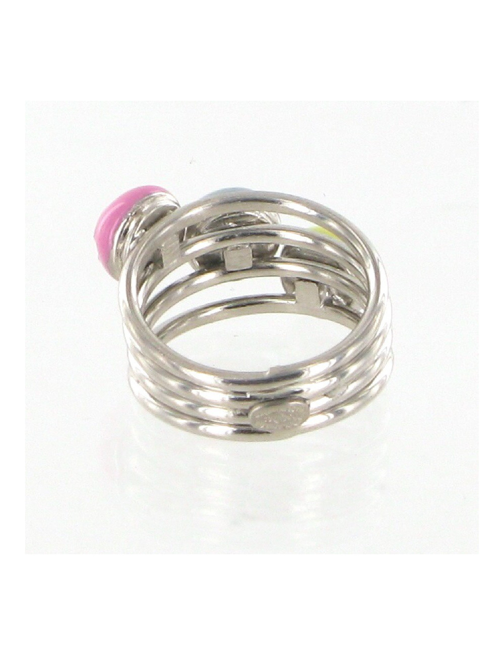 Bague émaillée tricolore CHANEL