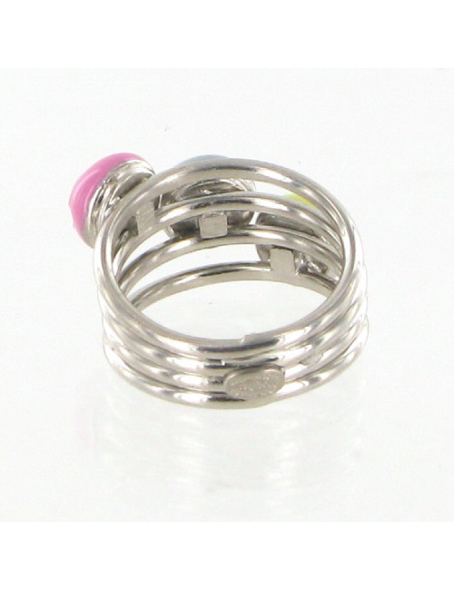 Bague émaillée tricolore CHANEL