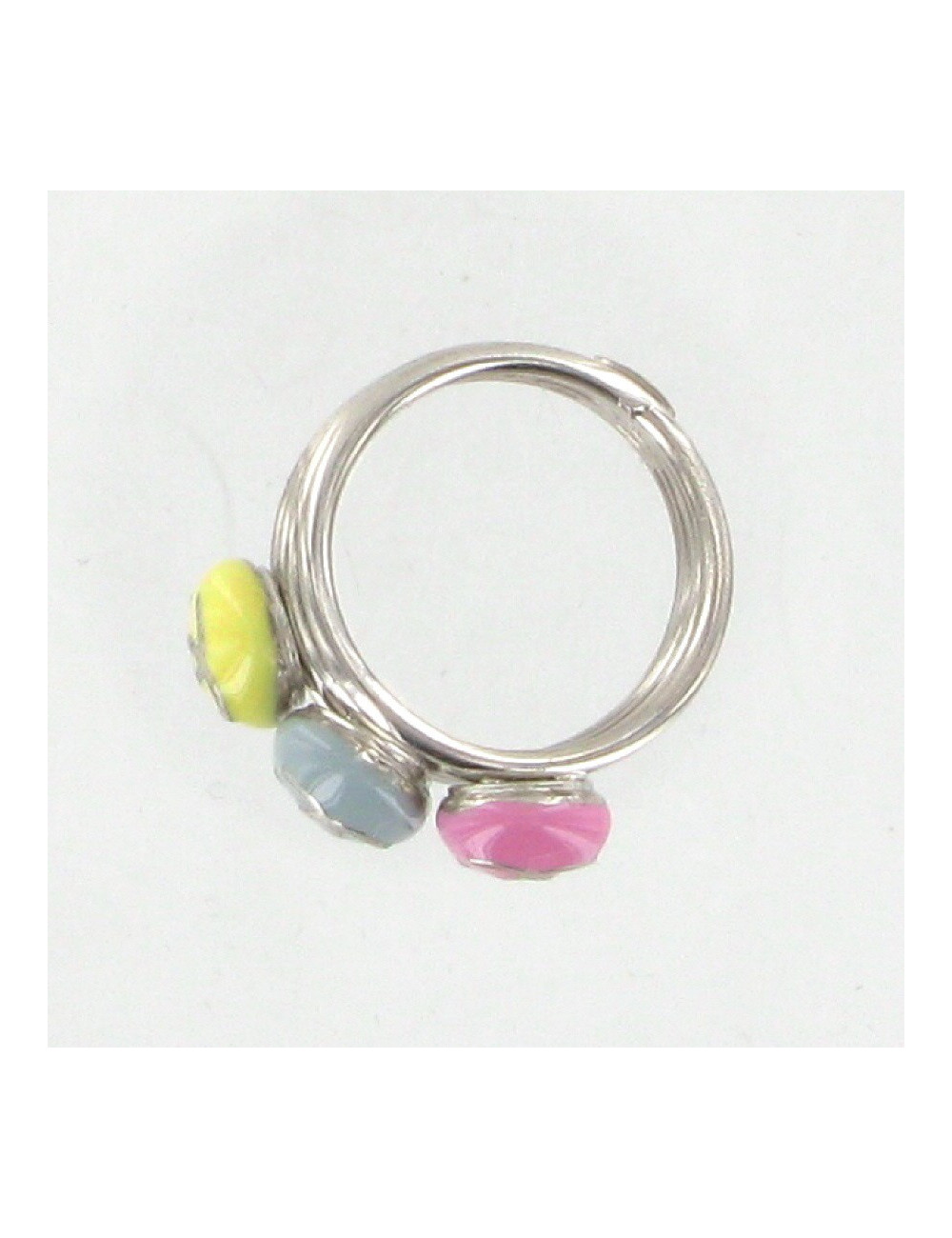 Bague émaillée tricolore CHANEL