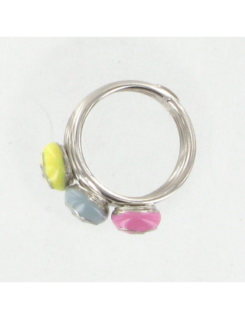 Bague émaillée tricolore CHANEL