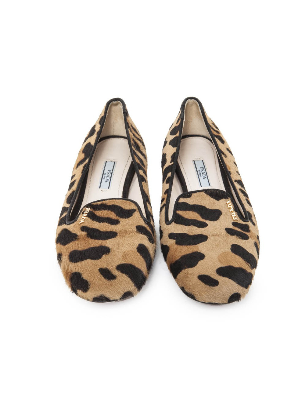 PRADA T 38 EN way leopard flats