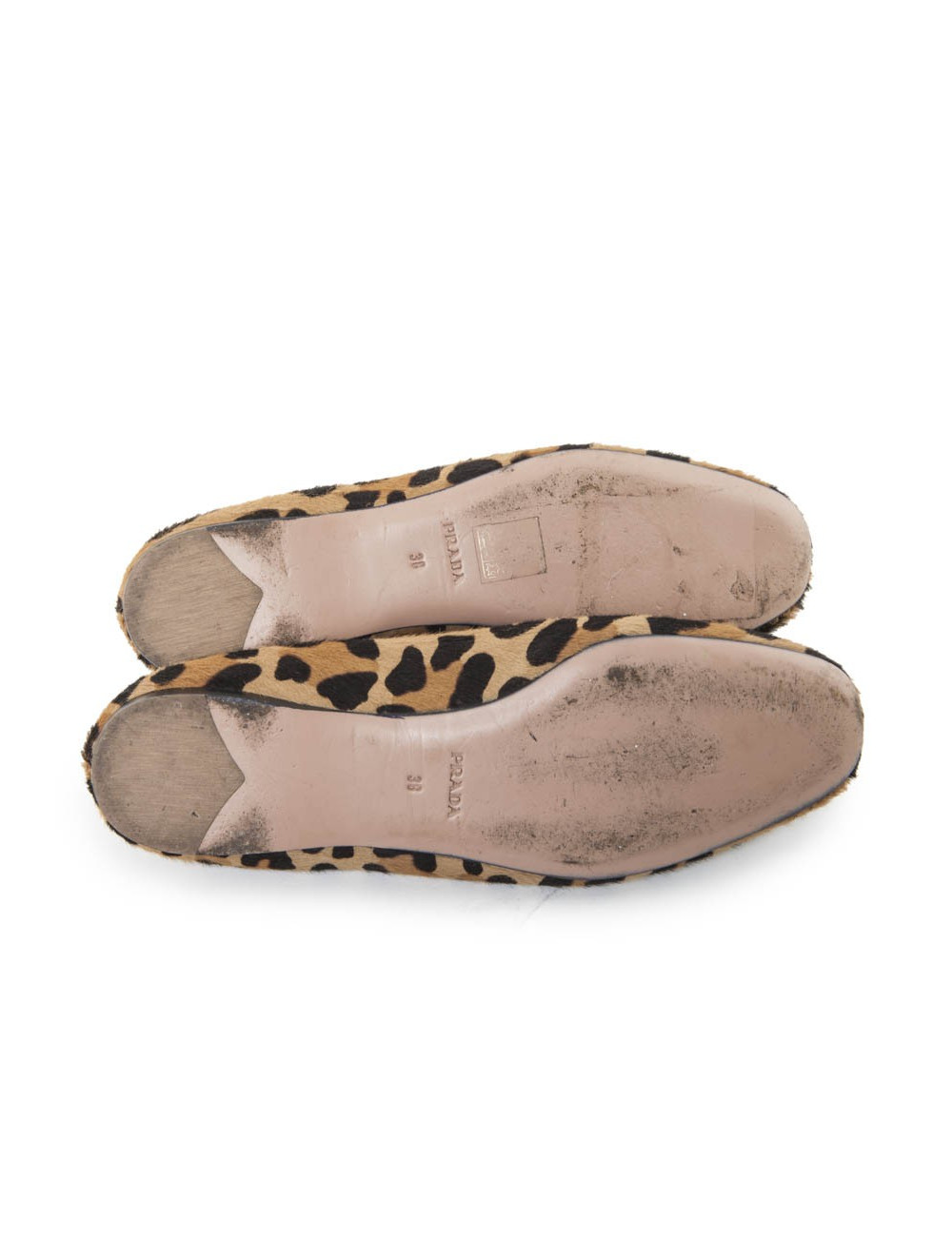 Ballerines PRADA T 38 façon léopard