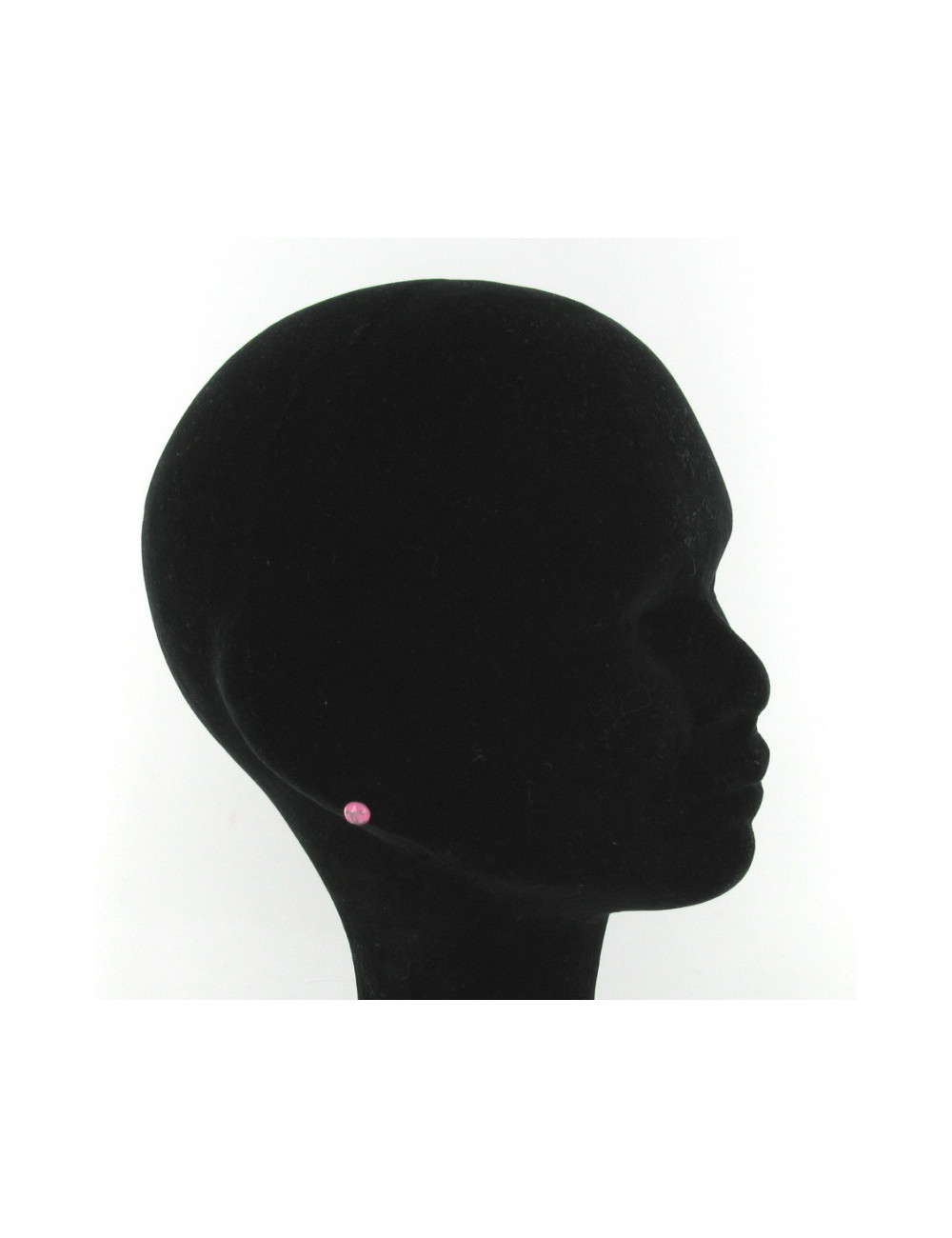 Clous d'oreilles émaillés rose CHANEL