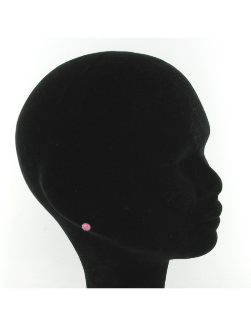 Clous d'oreilles émaillés rose CHANEL