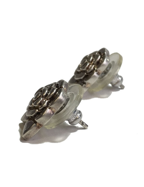 Clous CHANEL CAMÉLIAS en argent 925