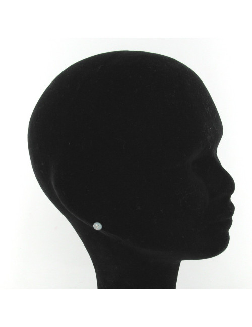 Clous d'oreilles émaillés bleu CHANEL