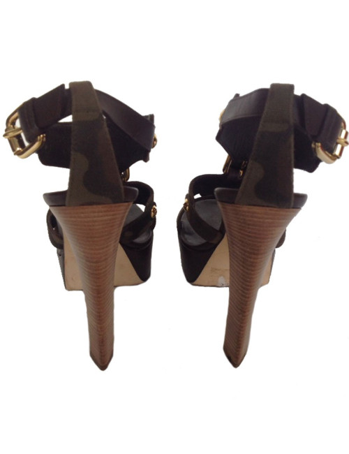 Sandales hautes GIUSEPPE ZANOTTI T38,5 imprimé camouflage