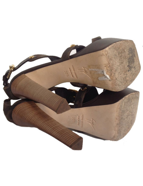 Sandales hautes GIUSEPPE ZANOTTI T38,5 imprimé militaire