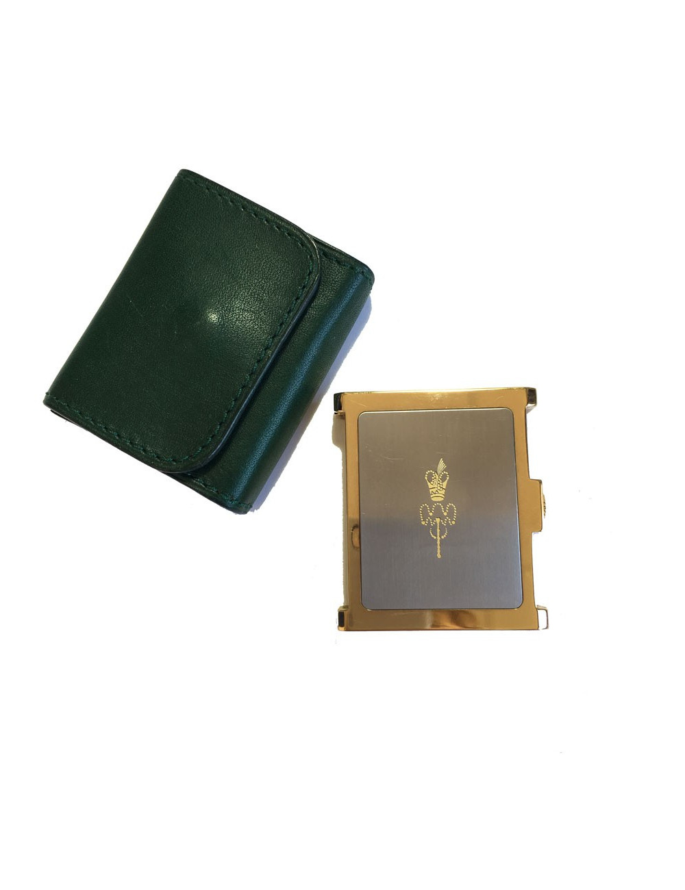 Montre de voyage 1998 PEQUIGNET en plaqué or et acier