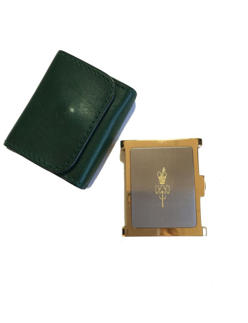 Montre de voyage 1998 PEQUIGNET en plaqué or et acier