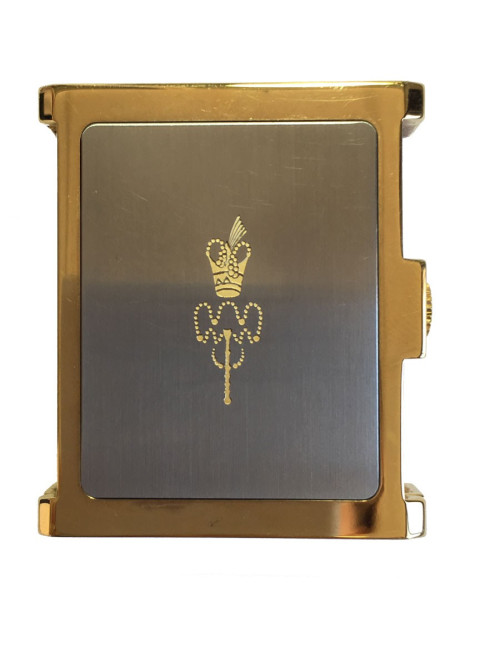 Montre de voyage 1998 PEQUIGNET en plaqué or et acier