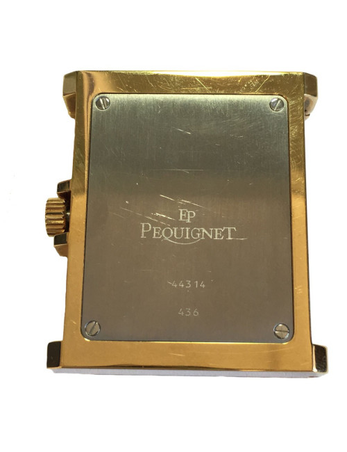 Montre de voyage 1998 PEQUIGNET en plaqué or et acier