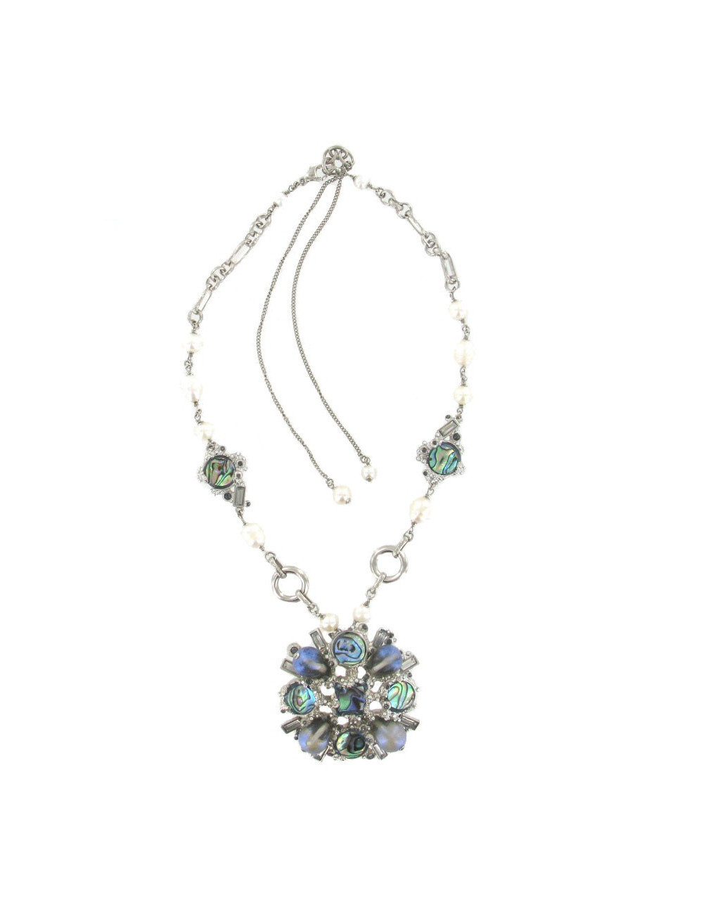 Collier CHANEL perles et nacre 
