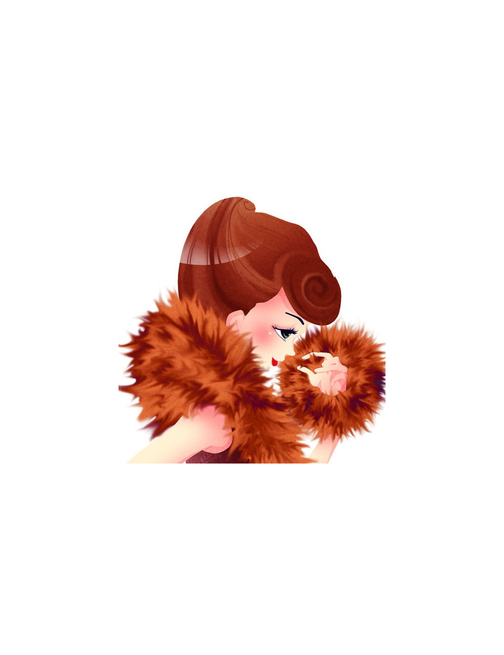 Veste longue en fourrure GIAMBATISTA VALLI