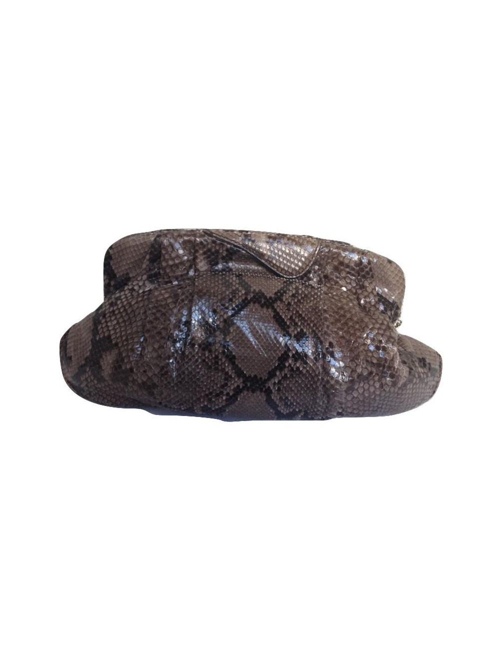 Pouch gray ZAGLIANI python