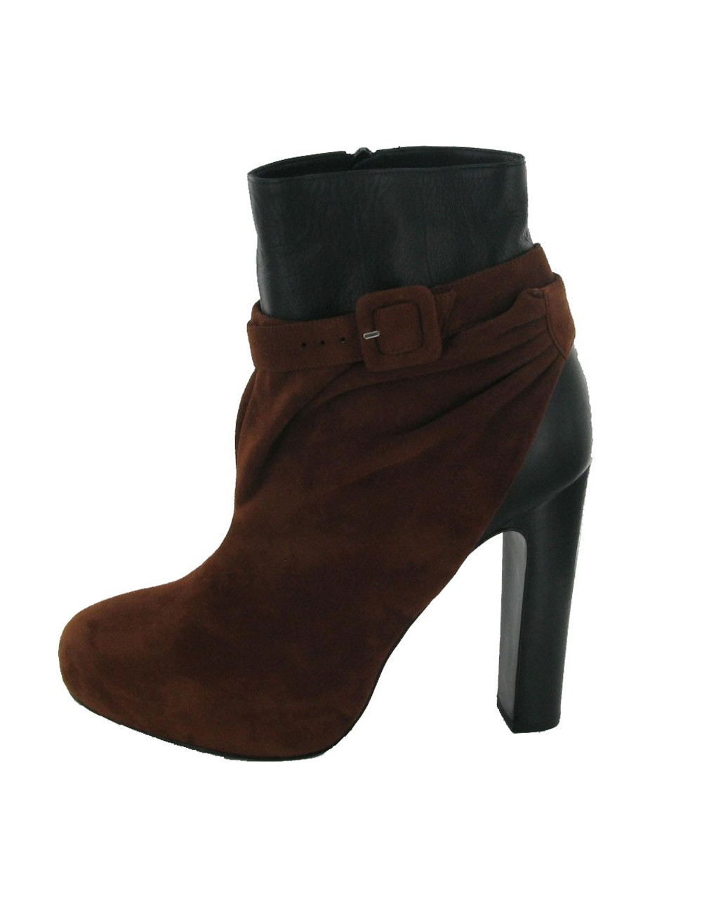 HERMES leather and suede T38 boots