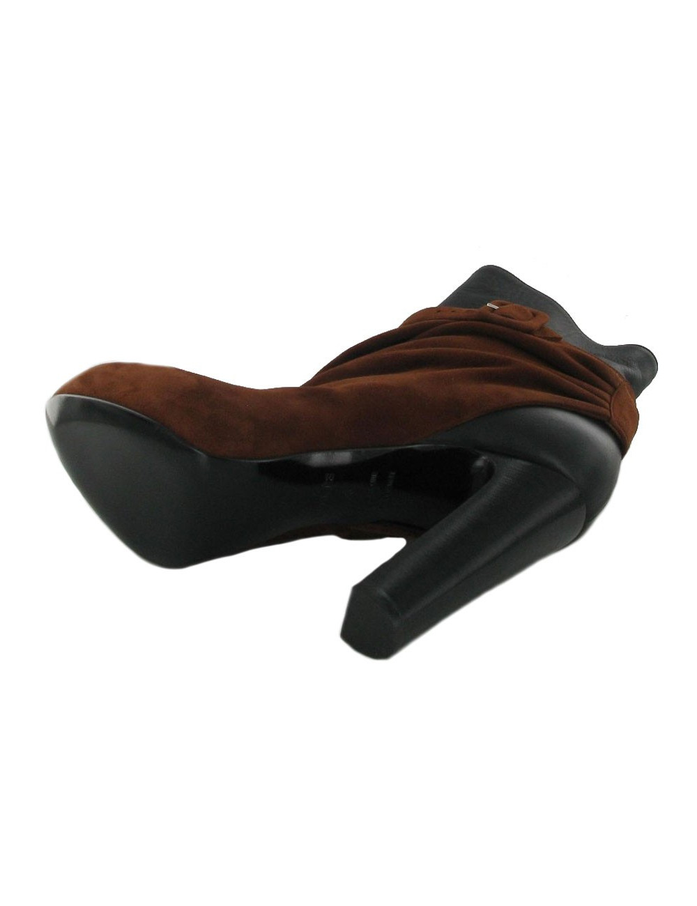 HERMES leather and suede T38 boots