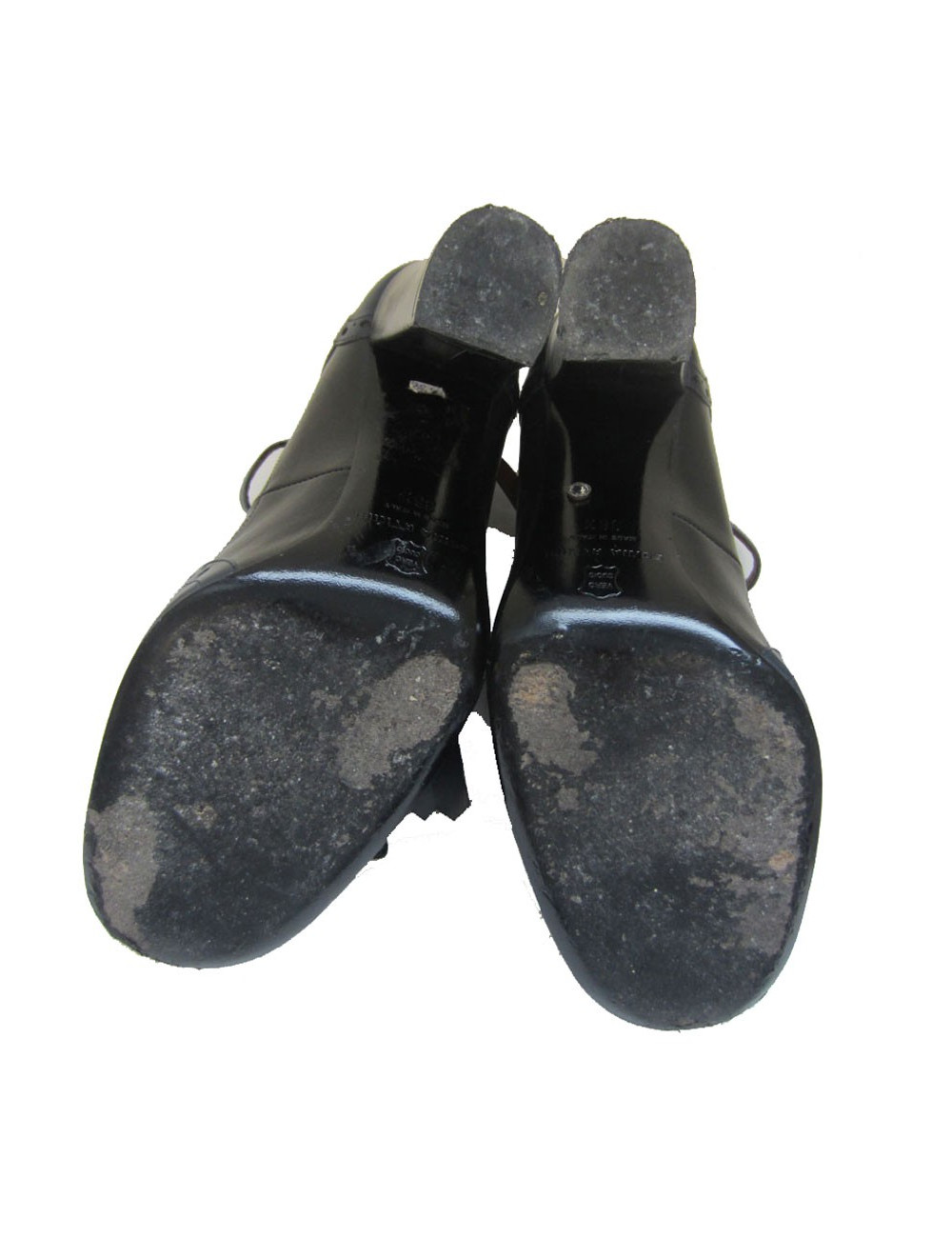 Escarpins à bouts fleuris SONIA RYKIEL cuir noir