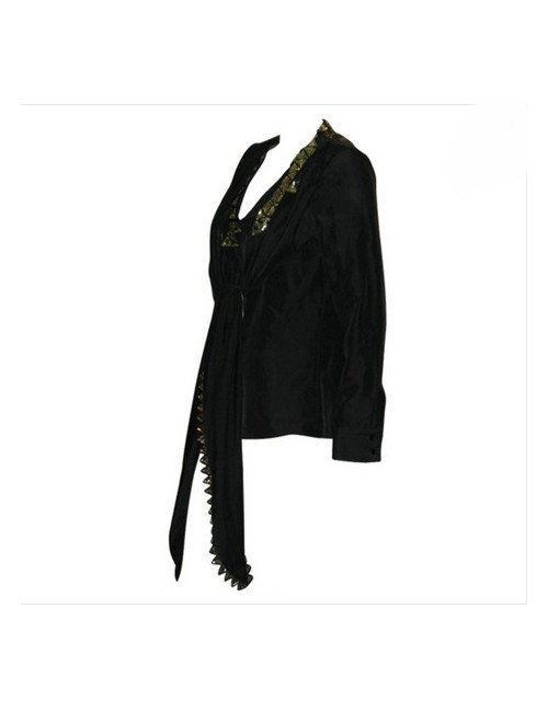 Chemisier en soie noire GIVENCHY