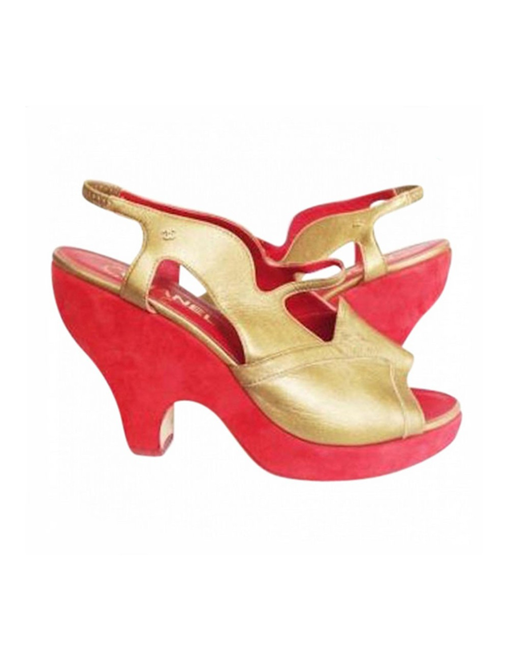 Escarpins CHANEL bicolore T 38