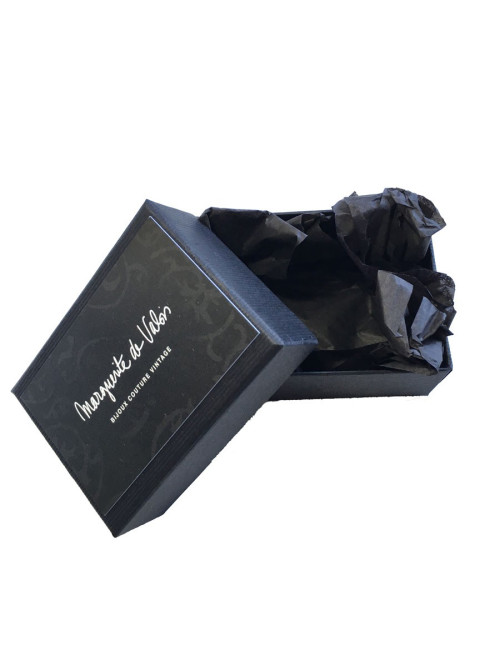 Bangle MARGUERITE DE VALOIS white glass paste