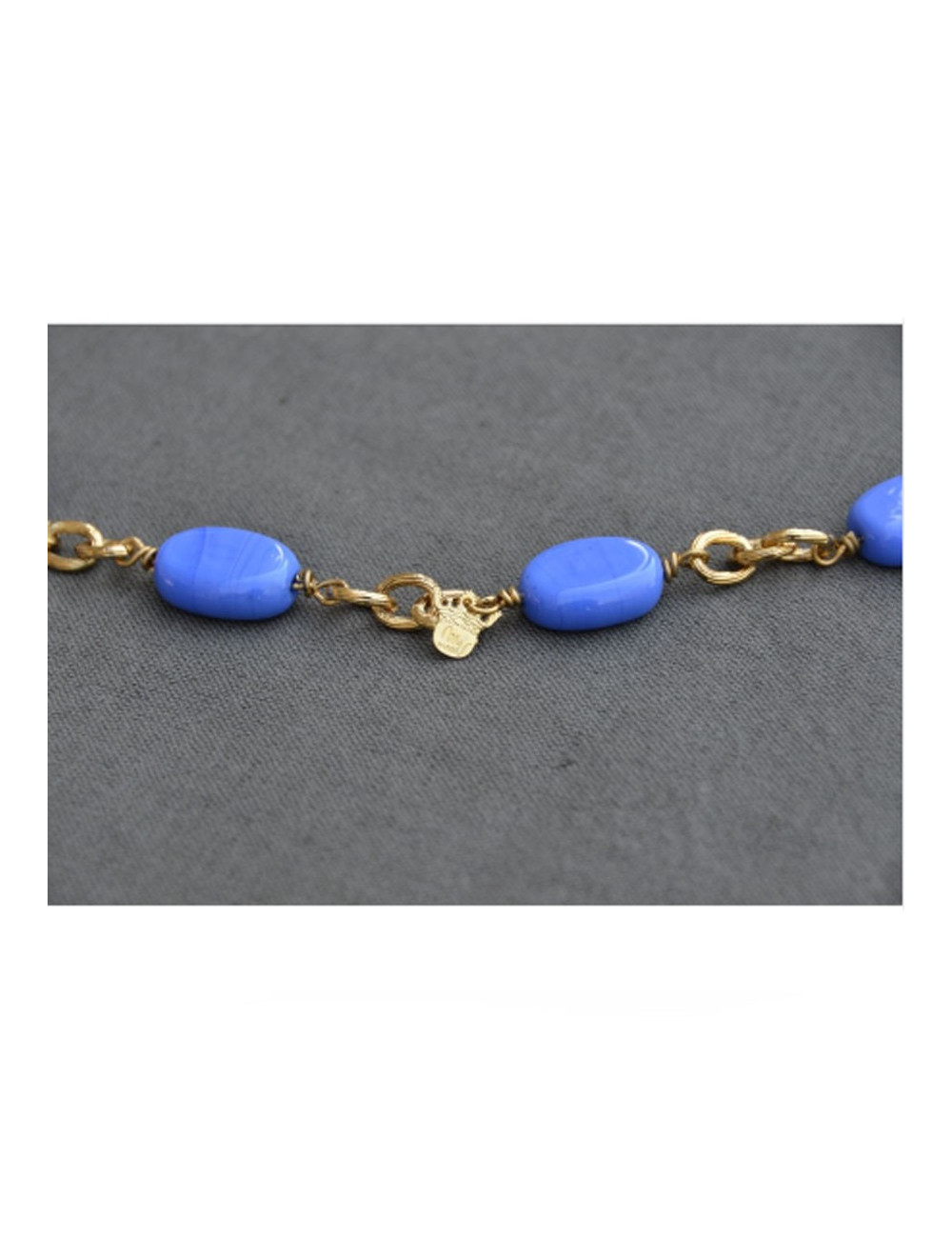 Necklace Cross Blue MARGUERITE DE VALOIS