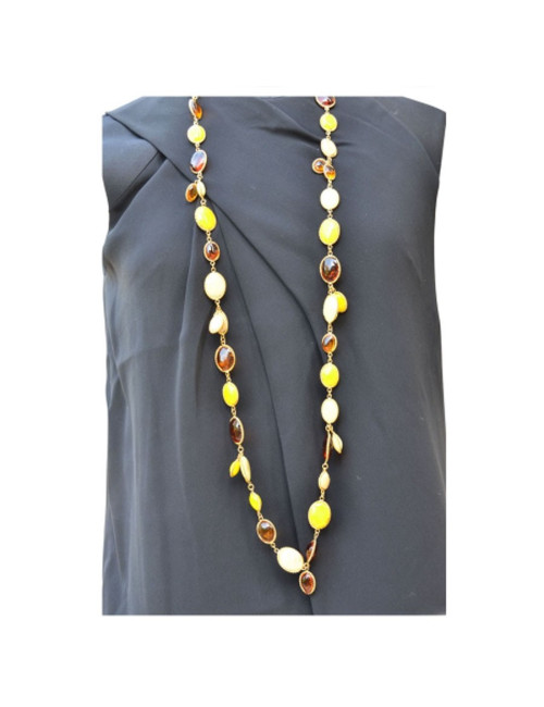 Sautoir cabochons MARGUERITE DE VALOIS en pâte de verre