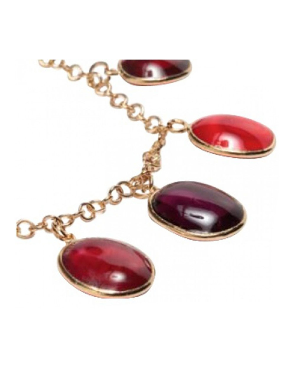 MARGUERITE de VALOIS red molten glass bracelet