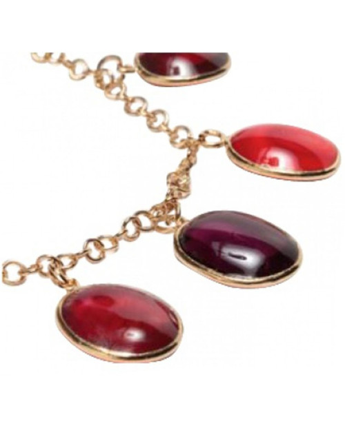 MARGUERITE de VALOIS red molten glass bracelet