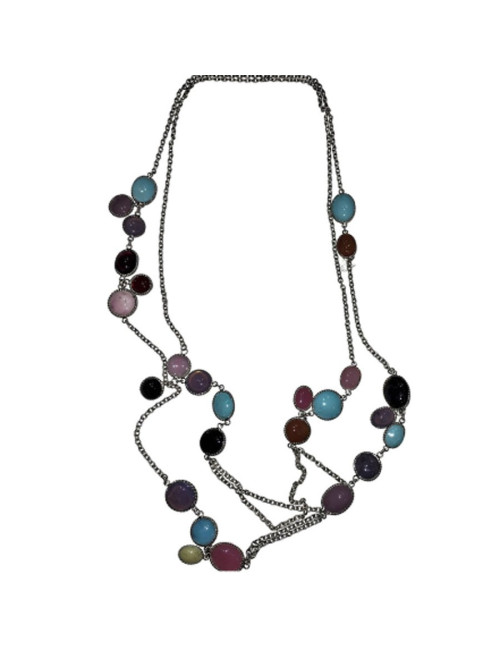 sautoir MARGUERITE de VALOIS cabochons pâte de verre