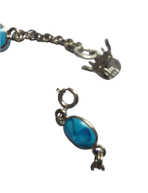 Bracelet pâte de verre dégradé bleu MARGUERITE DE VALOIS