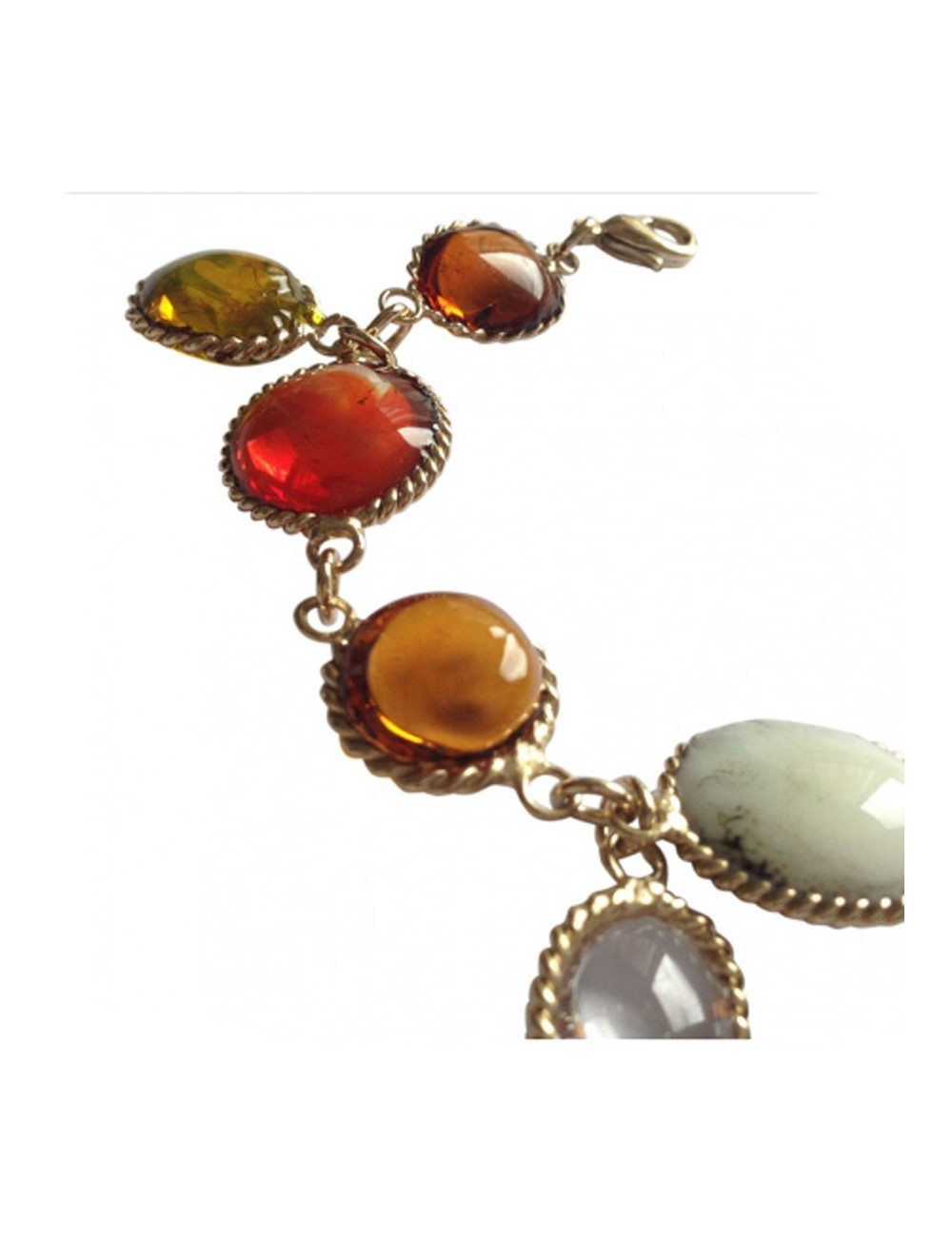 Bracelet gros cabochons MARGUERITE DE VALOIS