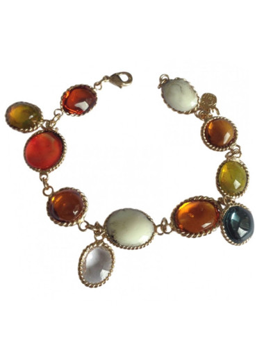 Bracelet gros cabochons MARGUERITE DE VALOIS