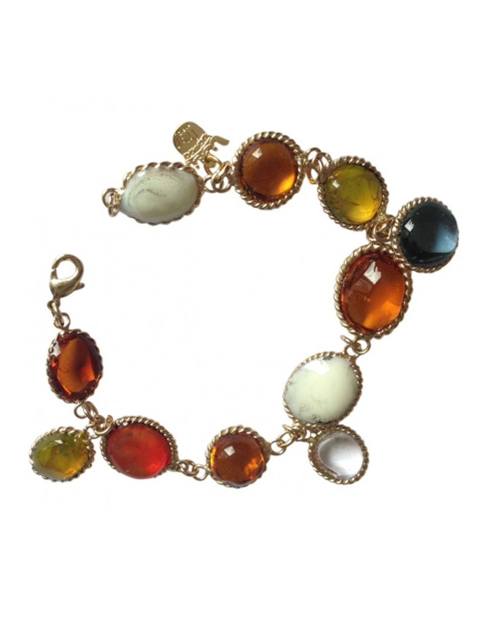 Bracelet gros cabochons MARGUERITE DE VALOIS