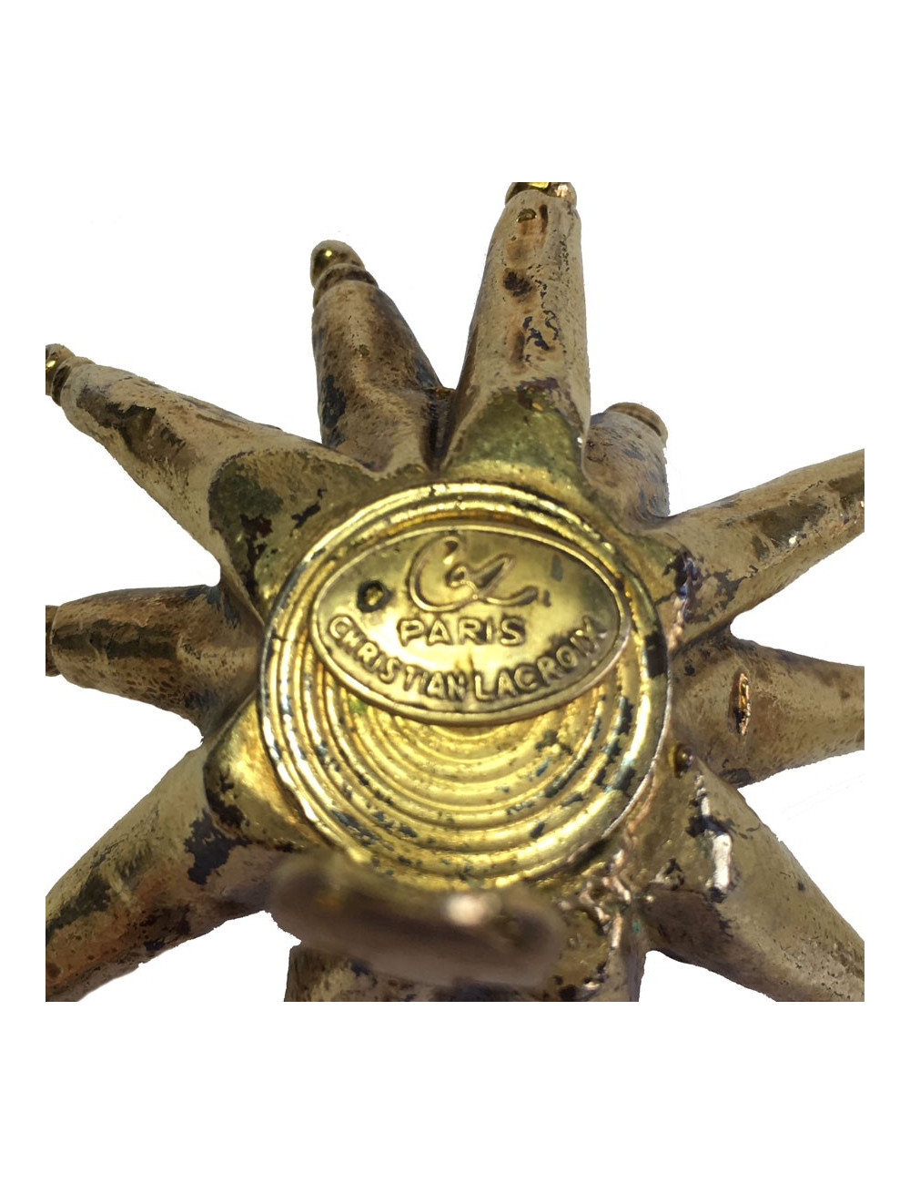 Boucles d'oreille  clips CHRISTIAN LACROIX Vintage