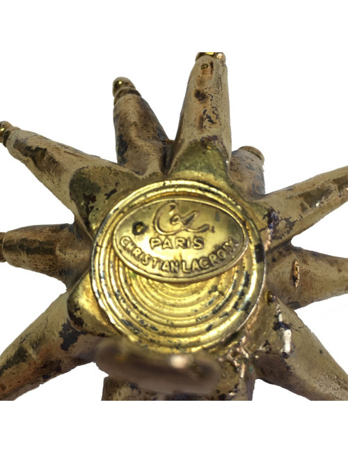 Boucles d'oreille clips CHRISTIAN LACROIX Vintage dorées