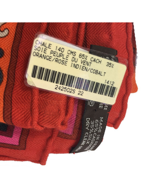 Châle HERMÈS "Peuple du vent"