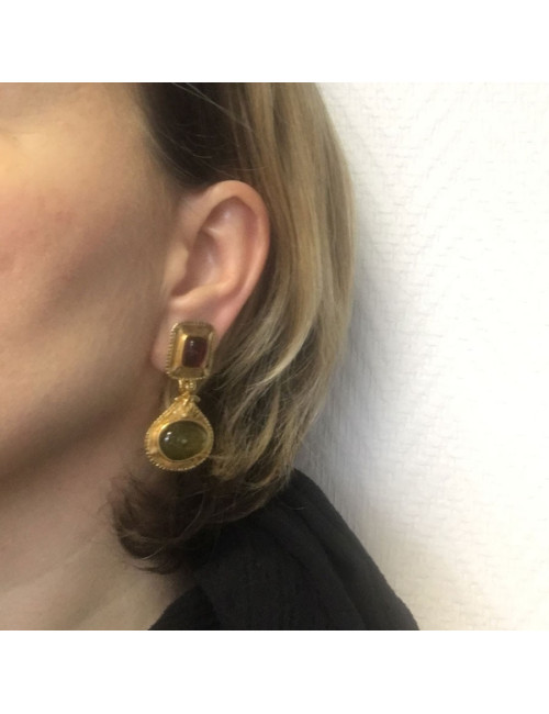 Boucles d'oreilles clips CHANEL Couture