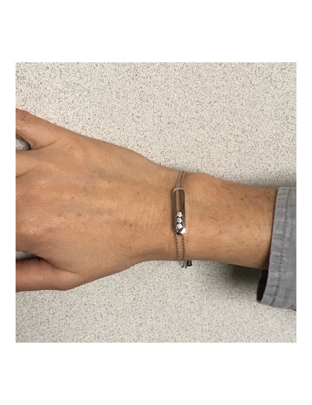 Bracelet 'Move' MESSIKA argent et diamants