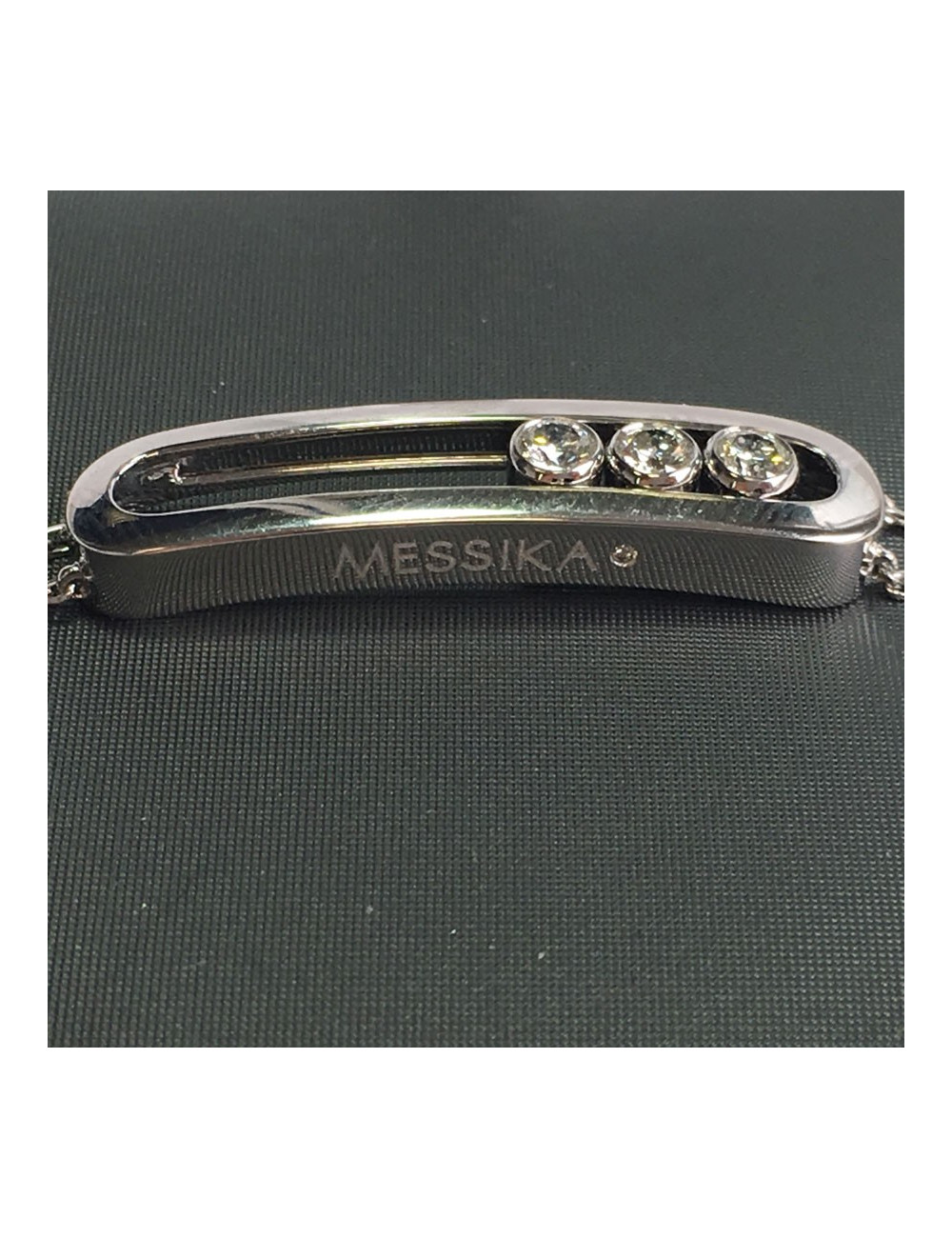 Bracelet 'Move' MESSIKA or blanc 750 et diamants