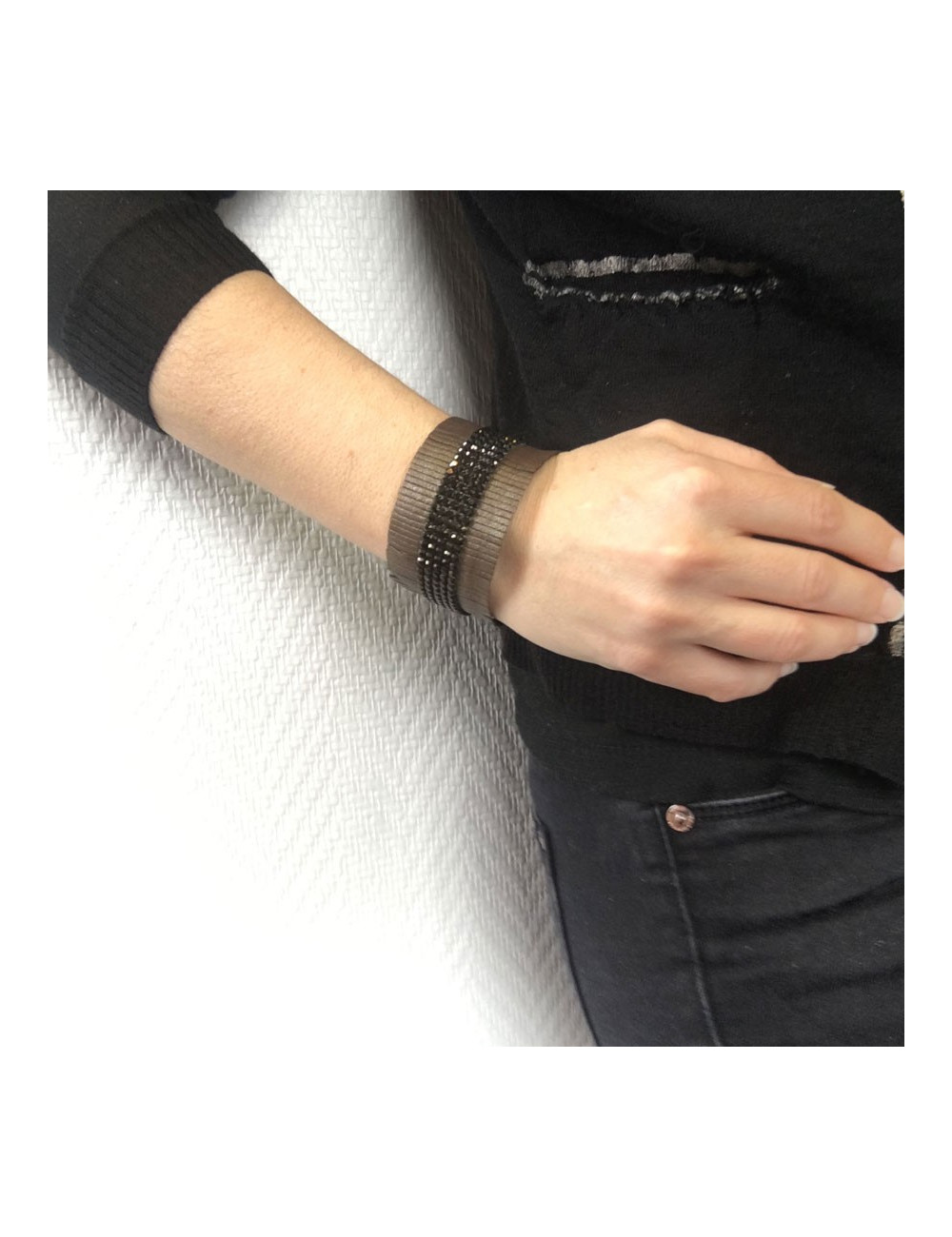 DANIEL SWAROVSKI choker and bracelet set