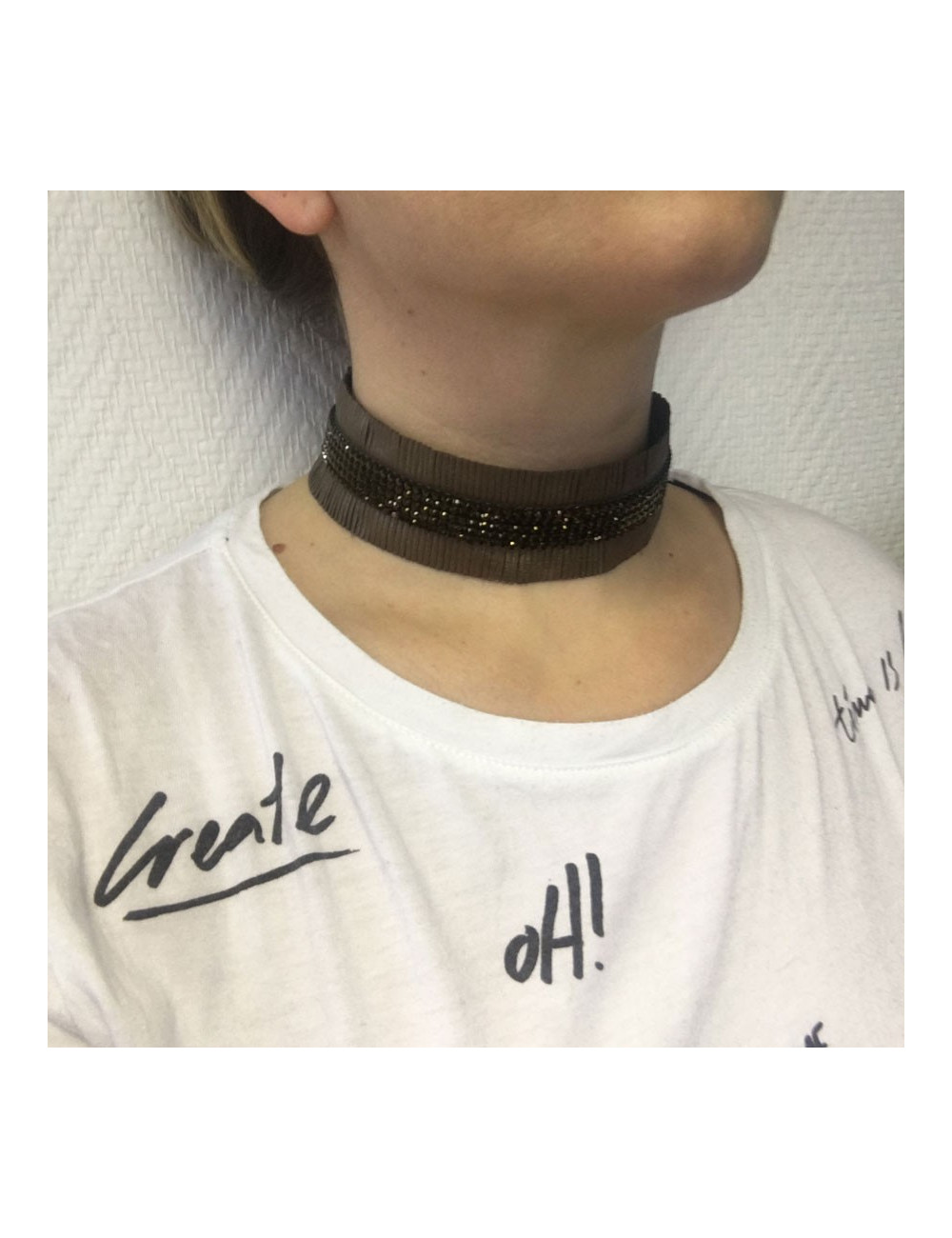 DANIEL SWAROVSKI choker and bracelet set