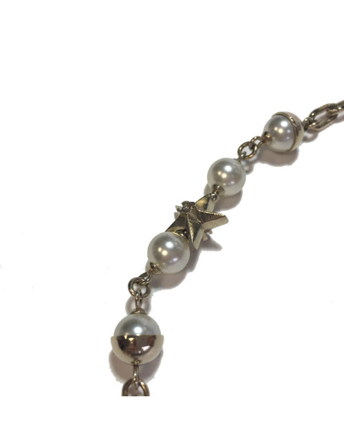 CHANEL chains and Pearly beads necklace