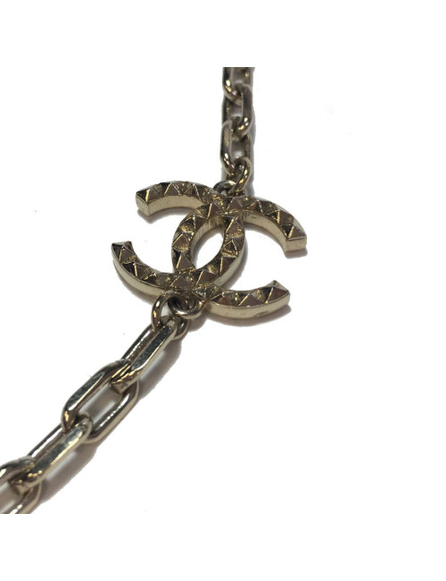 CHANEL chains and Pearly beads necklace