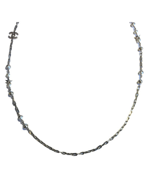 CHANEL chains and Pearly beads necklace