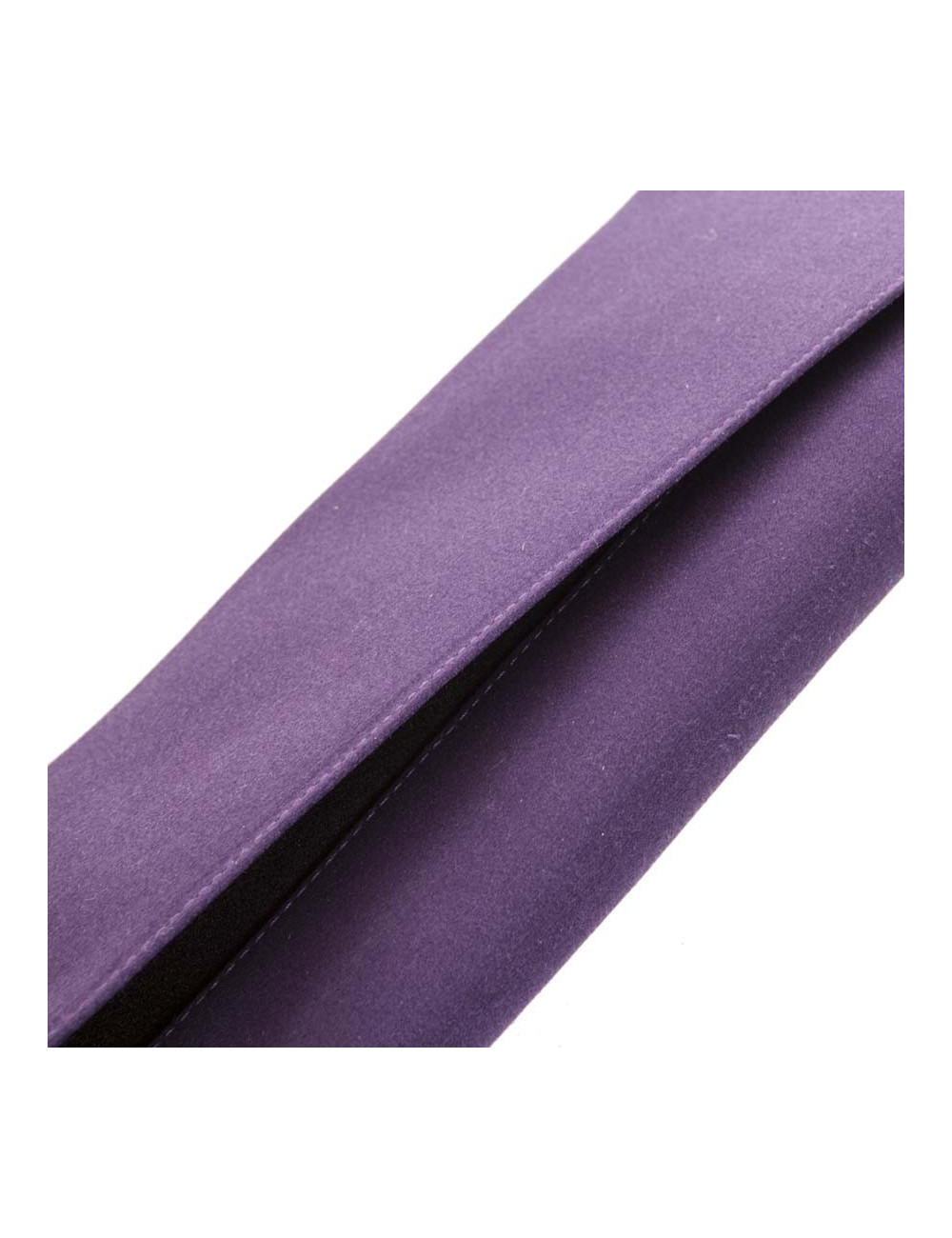 DANIEL SWAROVSKI purple silk satin and Crystal mesh pouch