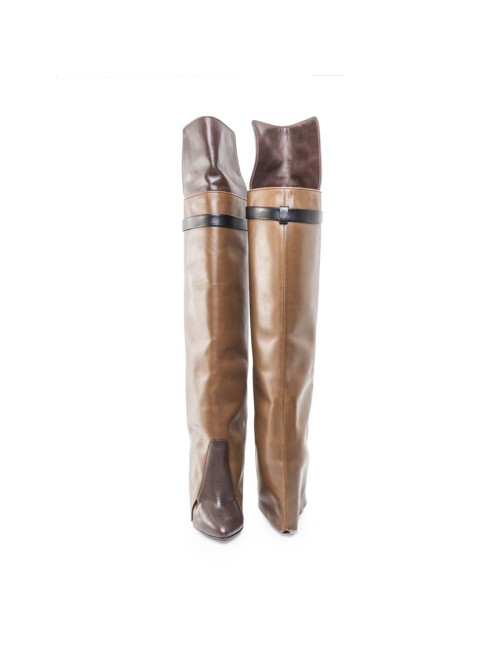 Cuissardes à talons GIVENCHY en cuir tricolore