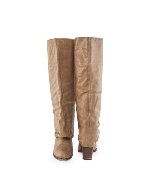 Bottes MARC BY MARC JACOBS en cuir beige T38