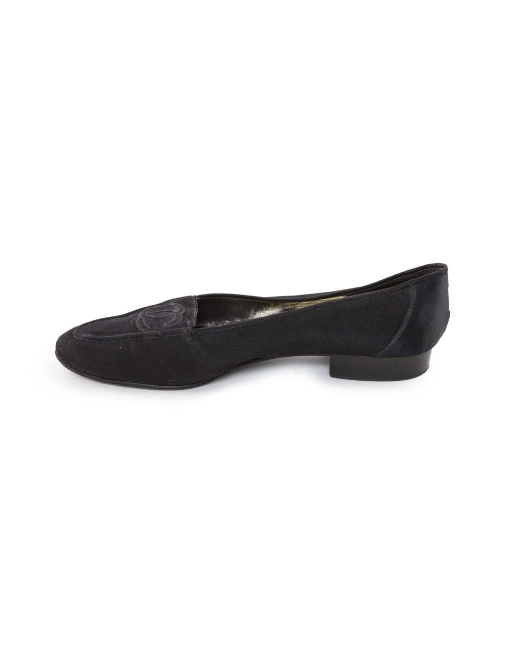Ballerines CHANEL satin noir
