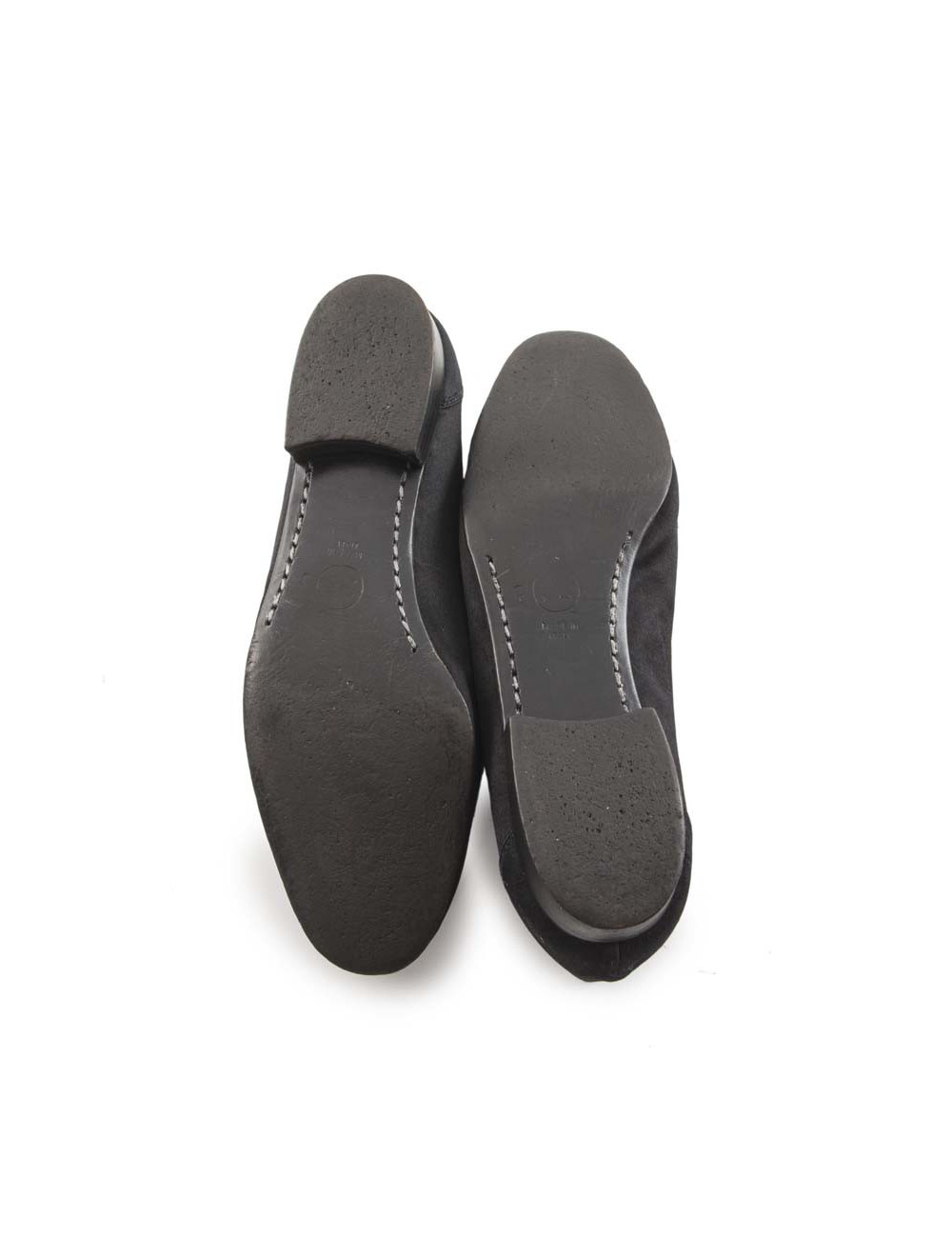 Ballerines CHANEL satin noir